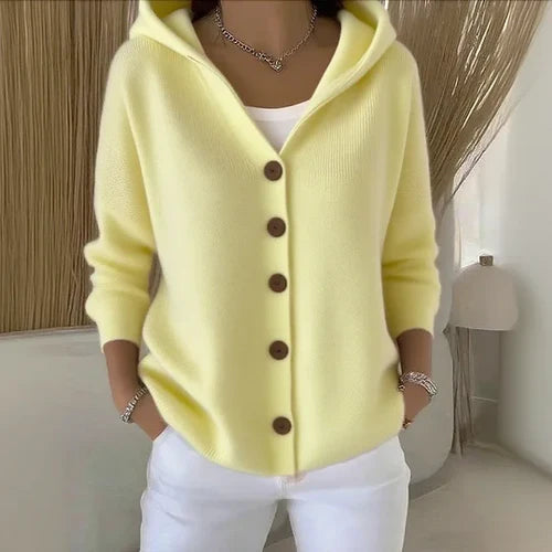 Philomene™ – Soft Cotton Hooded Cardigan