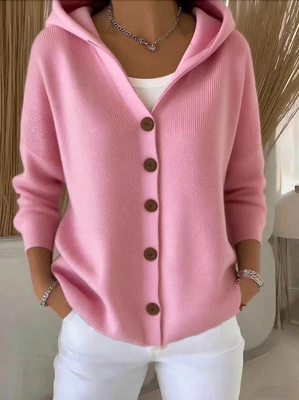 Philomene™ – Soft Cotton Hooded Cardigan