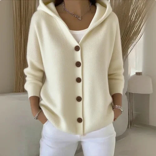 Philomene™ – Soft Cotton Hooded Cardigan
