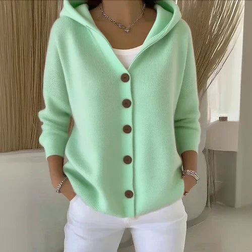 Philomene™ – Soft Cotton Hooded Cardigan