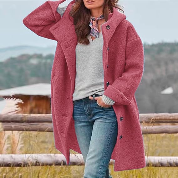 Francoise™ – Warm Hooded Long Coat