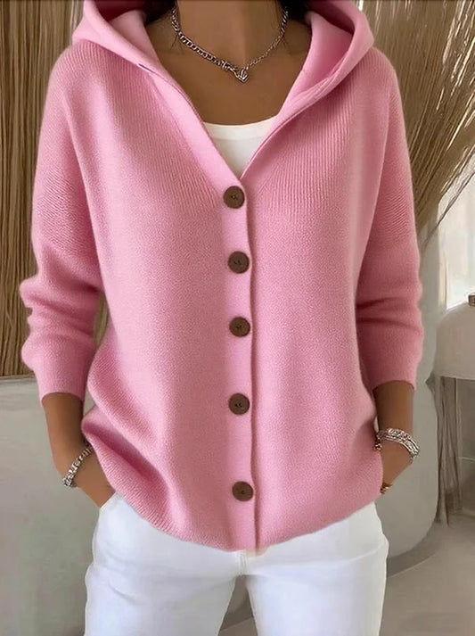 Philomene™ – Soft Cotton Hooded Cardigan