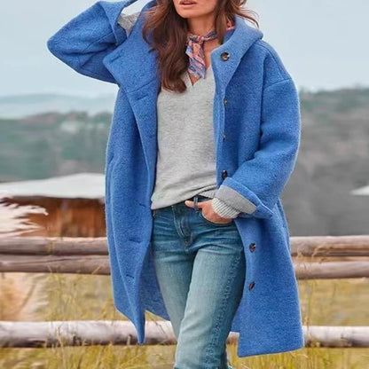 Francoise™ – Warm Hooded Long Coat