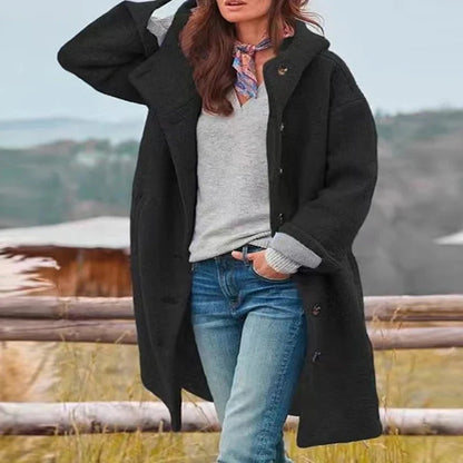 Francoise™ – Warm Hooded Long Coat
