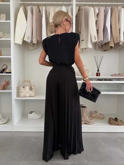 AxelleEase™ – Minimalist Two-Piece with Flowing Comfort